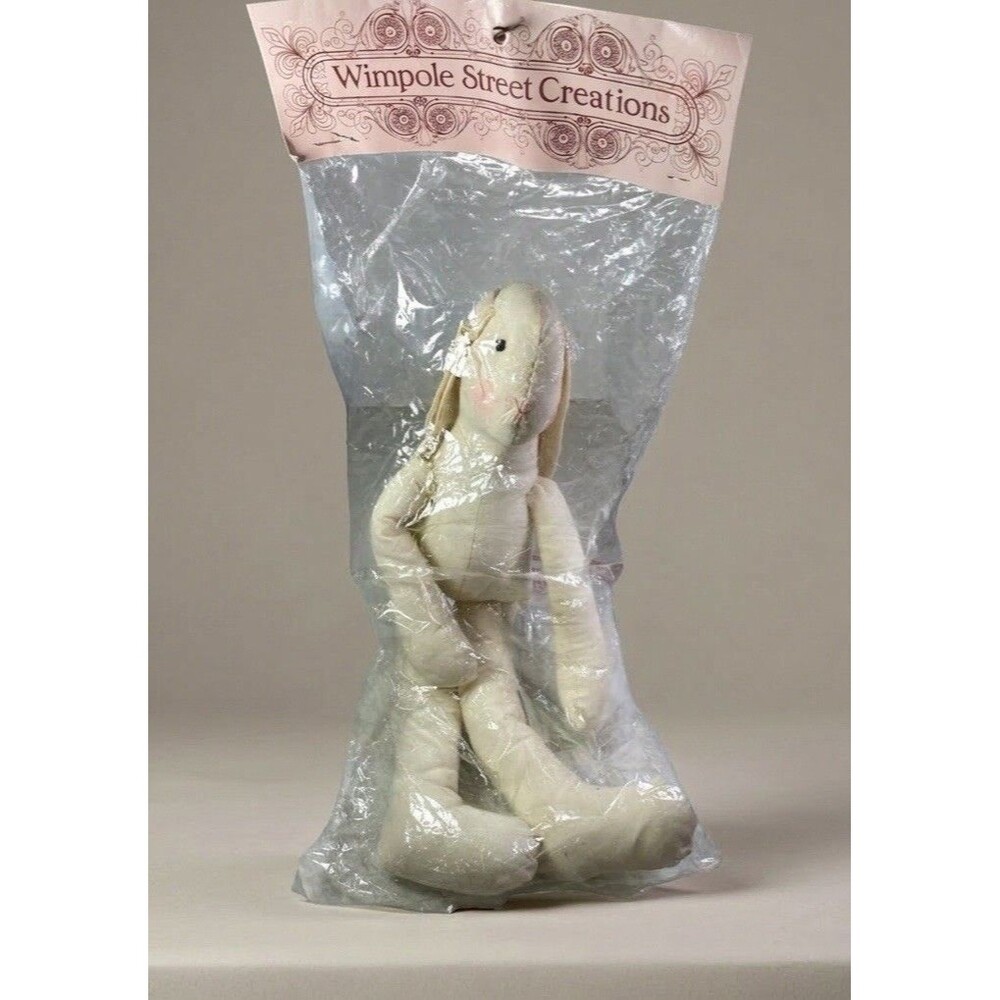 Wimpole Street Creations VTG Muslin Bunny Doll Kit 11” NOS Rabbit Craft